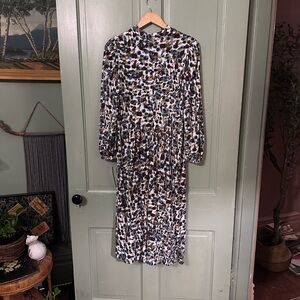 Maggie London long sleeve multi fall color dress